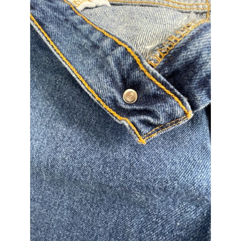 Levi's Mens 38x32 517 Boot Cut Jeans Dark Blue Denim Western Workwear Classic